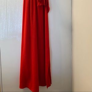 Long Red bow dress